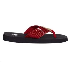 Womens Corkys Beach Ball Red Flip Flop -Root Walk Shoes Store 20 8255 RED 5