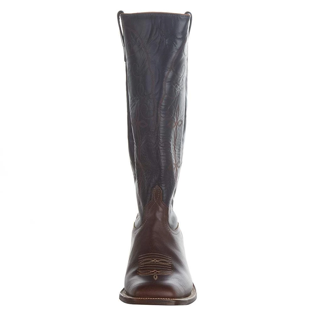 Men`s Anderson Bean Chocolate Horsebutt 15in. Black Glove Top Boot 3 Men`s Anderson Bean Chocolate Horsebutt 15in. Black Glove Top Boot