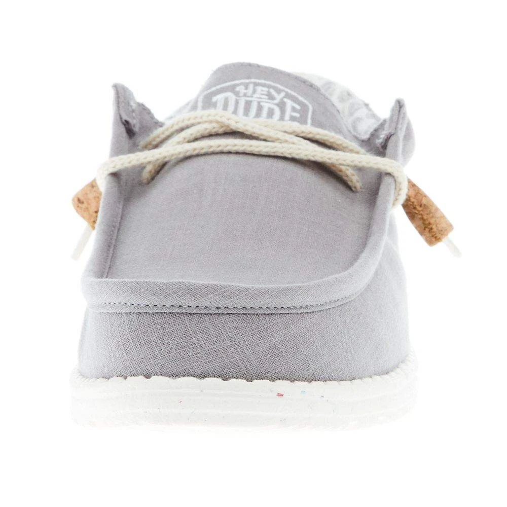Heydude Men's Hey Dude Wally Linen Natural Grey Casual 6 Heydude Men's Hey Dude Wally Linen Natural Grey Casual - Image 4