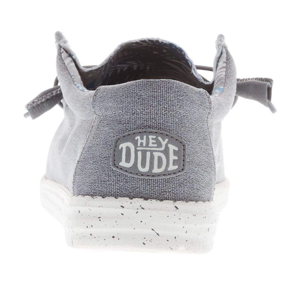 Heydude Men's Hey Dude Wally Stretch Canvas Grey Iron Shoe 6 Heydude Men's Hey Dude Wally Stretch Canvas Grey Iron Shoe - Image 4