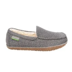 Minnetonka Women`s Minnetonka Eco Grey Slipper -Root Walk Shoes Store 4605 4