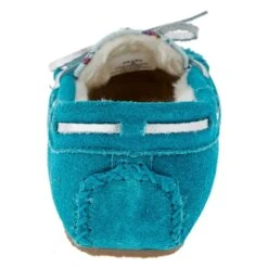 Minnetonka Kids Cassie Turquoise Unicorn Slipper -Root Walk Shoes Store 48152 04