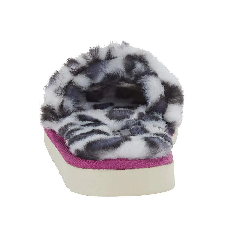 Minnetonka Women's White Leopard Print Slipper 6 Minnetonka Women's White Leopard Print Slipper - Image 4
