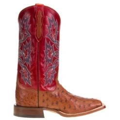 Men's Tony Lama Royston Brandy Full Quill Ostrich 13in. Red Top Cowboy Boots 11 Men's Tony Lama Royston Brandy Full Quill Ostrich 13in. Red Top Cowboy Boots -Root Walk Shoes Store 6042 4