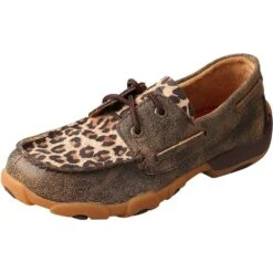 Twisted X Kid's Leopard Driving Mocs