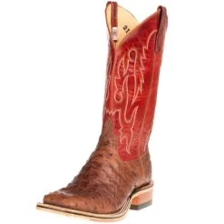 Anderson Bean Mens NRS Ride Ready Kango FQ 13in Red Goat Top Cowboy Boot