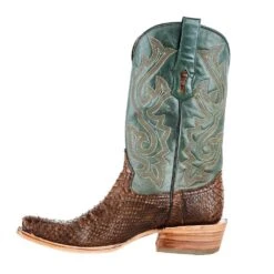 Corral Brown Python Cowboy Boots -Root Walk Shoes Store A4287 5