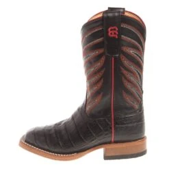 Anderson Bean Kids Black Caiman Print Cowboy Boots 9 Anderson Bean Kids Black Caiman Print Cowboy Boots -Root Walk Shoes Store ABK3005 2