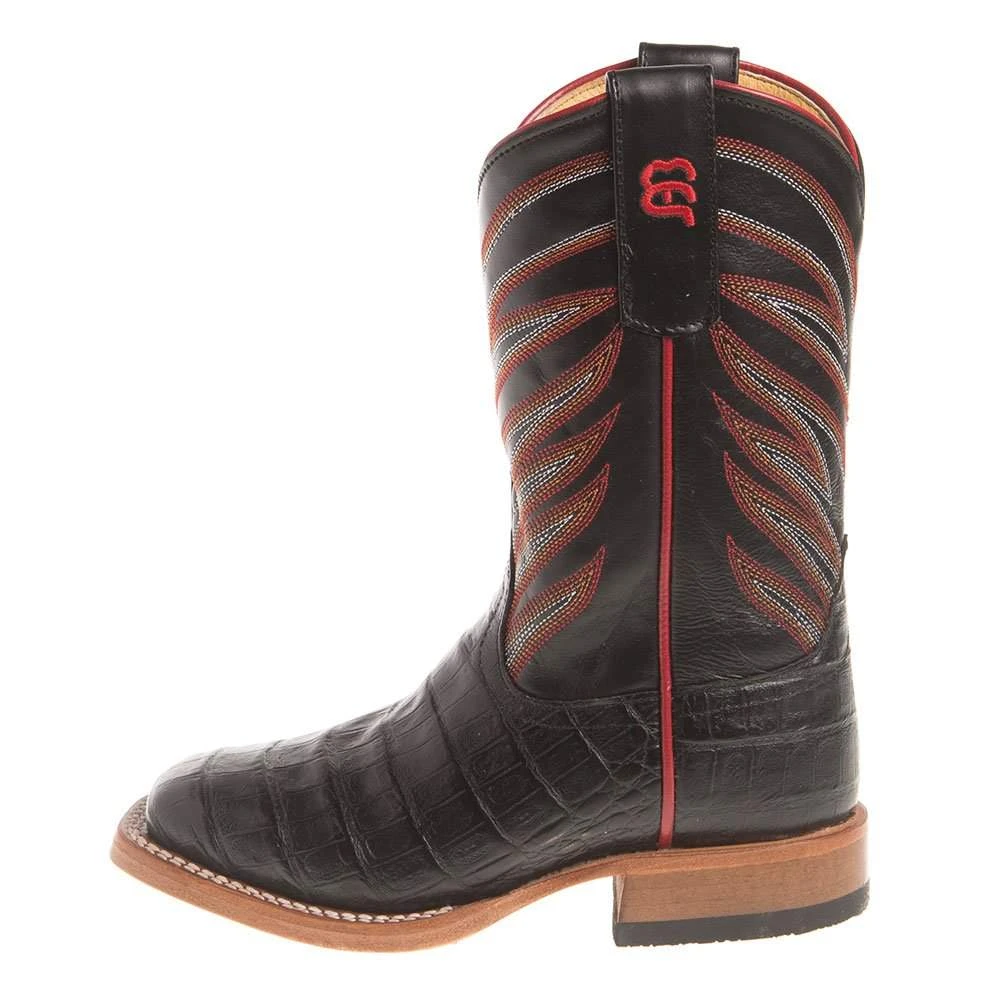 Anderson Bean Kids Black Caiman Print Cowboy Boots 5 Anderson Bean Kids Black Caiman Print Cowboy Boots - Image 3