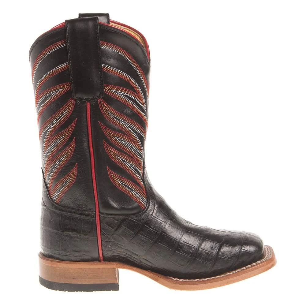 Anderson Bean Kids Black Caiman Print Cowboy Boots 7 Anderson Bean Kids Black Caiman Print Cowboy Boots - Image 5