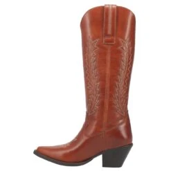 Dingo 1969 Women's Tin Lizzy Brown 15 Leather Snip Toe Western Boot -Root Walk Shoes Store DI844 BN 03
