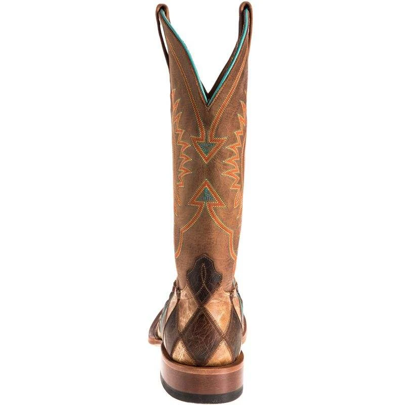 Horsepower Boots Men's Crazy Train Patchwork Cowboy Boots 6 Horsepower Boots Men's Crazy Train Patchwork Cowboy Boots - Image 4