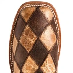 Horsepower Boots Men's Crazy Train Patchwork Cowboy Boots 11 Horsepower Boots Men's Crazy Train Patchwork Cowboy Boots -Root Walk Shoes Store HP1053 4