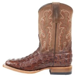 Horsepower Boots Kid's Chocolate Nile Print Cowboy Boots 9 Horsepower Boots Kid's Chocolate Nile Print Cowboy Boots -Root Walk Shoes Store HPK1070 3