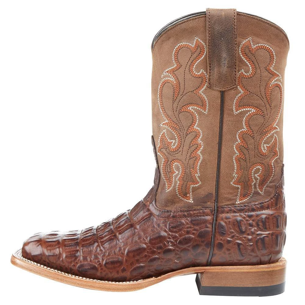 Horsepower Boots Kid's Chocolate Nile Print Cowboy Boots 5 Horsepower Boots Kid's Chocolate Nile Print Cowboy Boots - Image 3