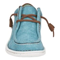 Justin Boots Women's Hazer Turquoise Lace Up Casual Shoe -Root Walk Shoes Store JL170 3