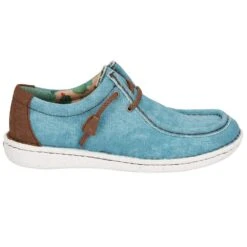 Justin Boots Women's Hazer Turquoise Lace Up Casual Shoe -Root Walk Shoes Store JL170 4