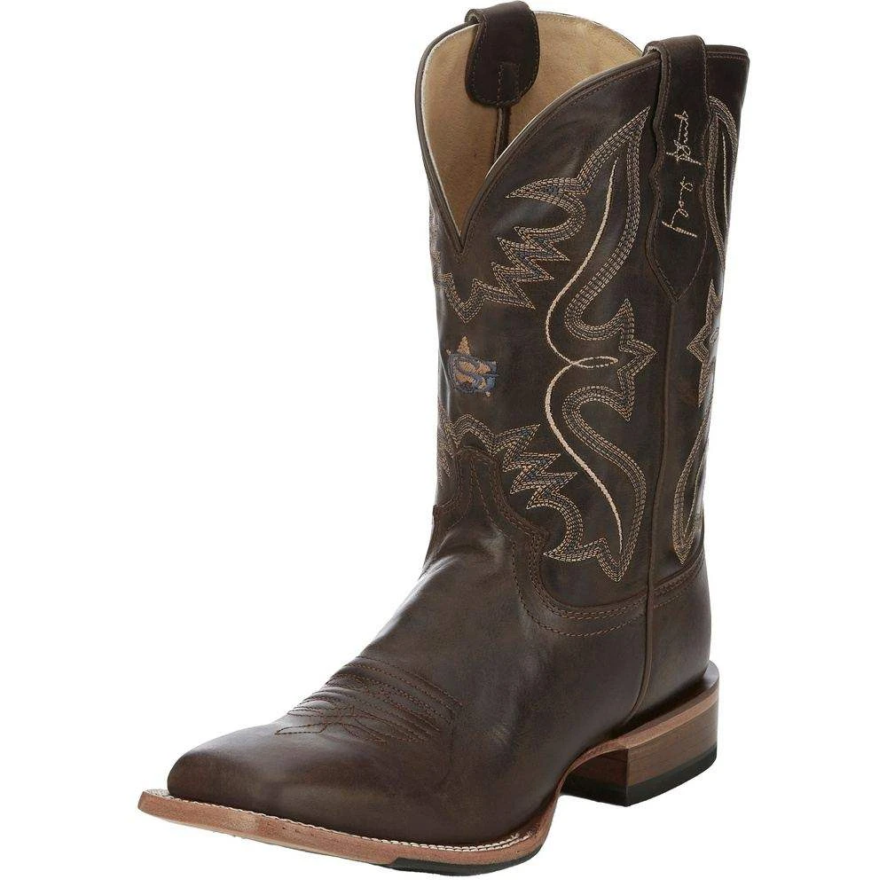 Justin Boots Men's George Strait Dillon 11in.Dark Espresso Western Boot 4 Justin Boots Men's George Strait Dillon 11in.Dark Espresso Western Boot - Image 2