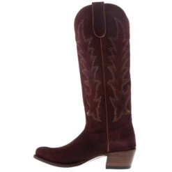 Macie Bean Women's 15in. Top Red Cabernet Cowgirl Boot -Root Walk Shoes Store M5228 03
