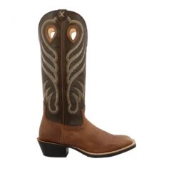 Twisted X Men's Buckaroo Buff Tan Vamp And Burnt Olive Shaft Cowboy Boot -Root Walk Shoes Store MBK0035 03