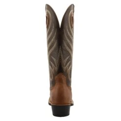 Twisted X Men's Buckaroo Buff Tan Vamp And Burnt Olive Shaft Cowboy Boot -Root Walk Shoes Store MBK0035 05