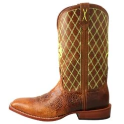 Twisted X Men's Hooey Square Toe 12in. Cowboy Boot -Root Walk Shoes Store MHY0031 2