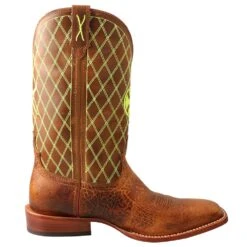 Twisted X Men's Hooey Square Toe 12in. Cowboy Boot -Root Walk Shoes Store MHY0031 4