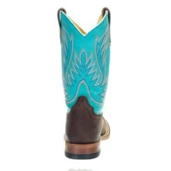 Macie Bean Boots Kids Brown Foot Blue Top Oxbow Sole Cowgirl Boot -Root Walk Shoes Store MK9147 3