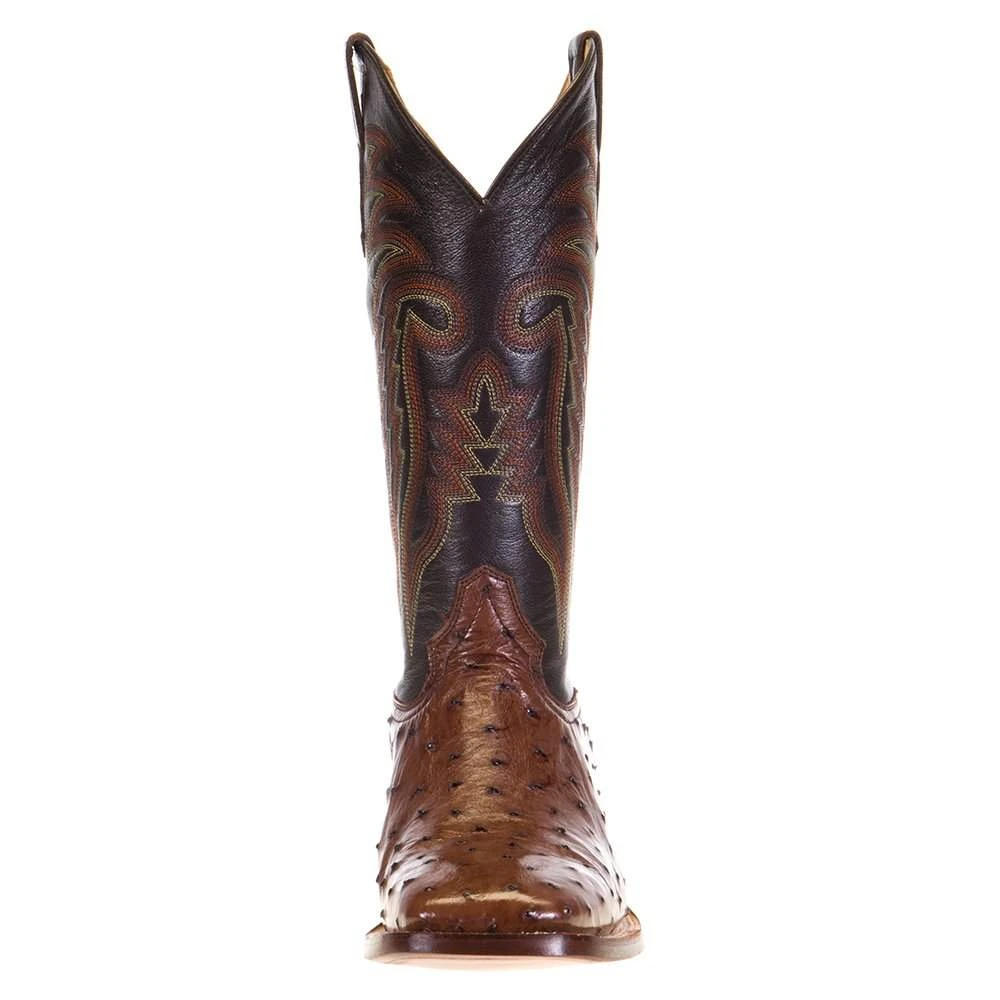 Men's R Watson Kango Tobac Full Quill Ostrich 13in. Espresso Goat Top Boots 4 Men's R Watson Kango Tobac Full Quill Ostrich 13in. Espresso Goat Top Boots - Image 2