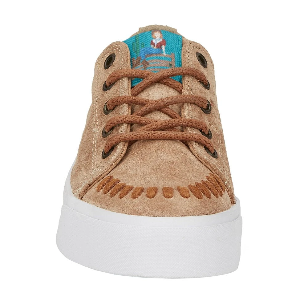 Reba By Justin Women's Susie 2.0 Tan Suede Lace Up 4 Reba By Justin Women's Susie 2.0 Tan Suede Lace Up - Image 2