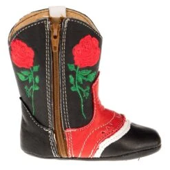 Shea Baby Kid's Ruby Rose Black And Red Boot -Root Walk Shoes Store S1108 4