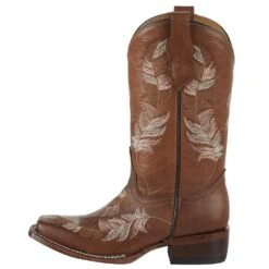 Kids Corral Tan And Pink Embroidered Feather Square Toe Cowgirl Boot 9 Kids Corral Tan And Pink Embroidered Feather Square Toe Cowgirl Boot -Root Walk Shoes Store T0121 3 bfa4cceb fbf7 49d0 ac9b 80c6d8080ff5