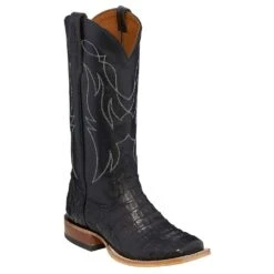 Tony Lama Women's Black Caiman Boots 9 Tony Lama Women's Black Caiman Boots -Root Walk Shoes Store TLC TL5402L 3