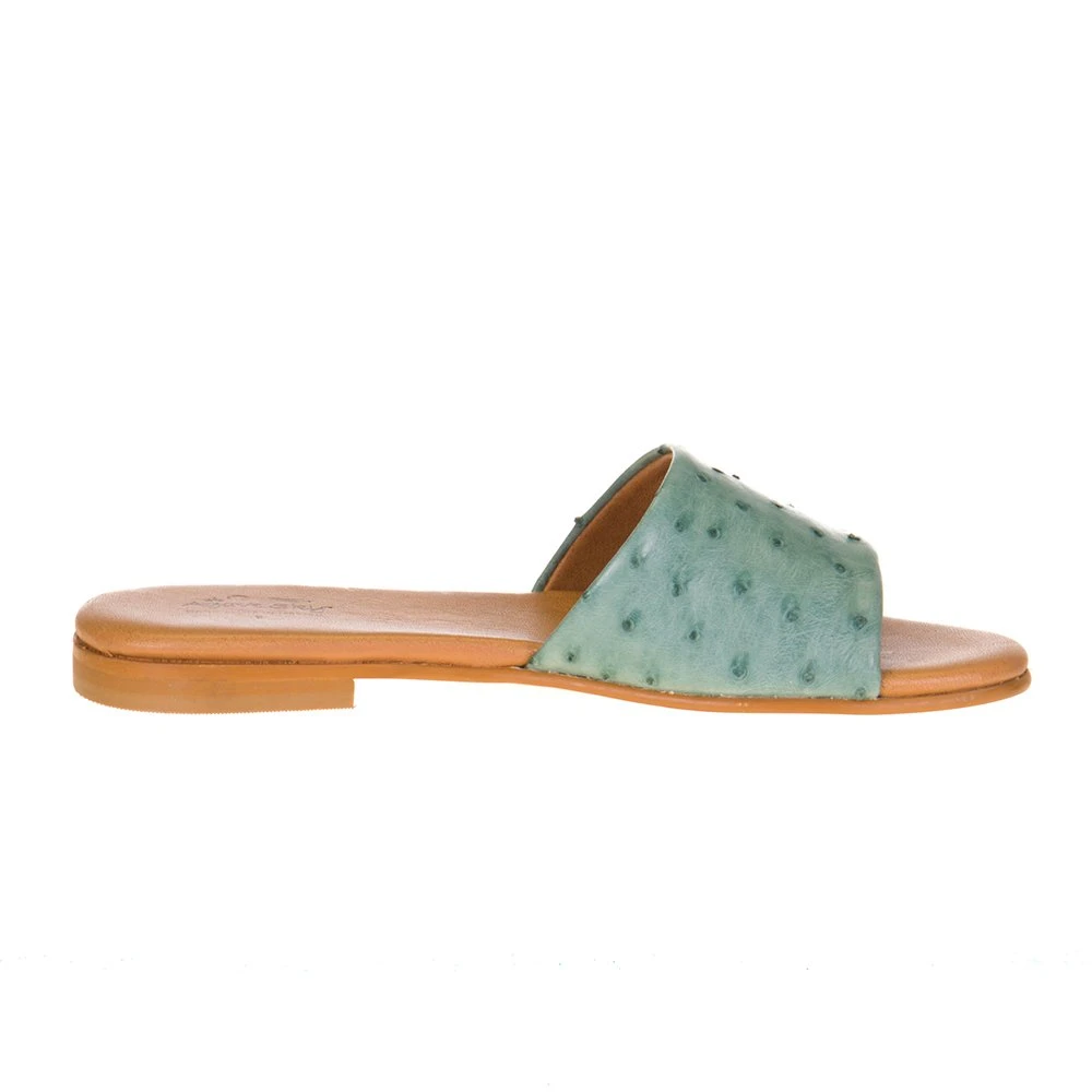 Agavesky Women's Agave Sky Turquoise Full Quill Ostrich Sandal 7 Agavesky Women's Agave Sky Turquoise Full Quill Ostrich Sandal - Image 5