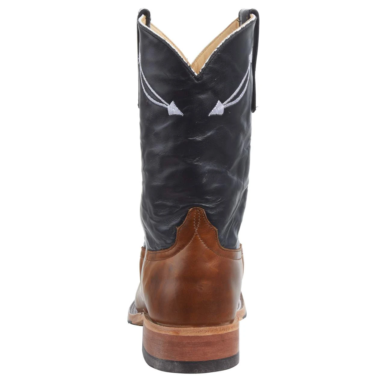 Anderson Bean Men's Anderson Bean Tan Horsebutt 10in. Navy Glove Top Square Toe Boot 7 Anderson Bean Men's Anderson Bean Tan Horsebutt 10in. Navy Glove Top Square Toe Boot - Image 5