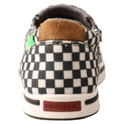 Twisted X Kids Checker Slip-On Kicks Casual Shoes -Root Walk Shoes Store YCA0005 BK 2